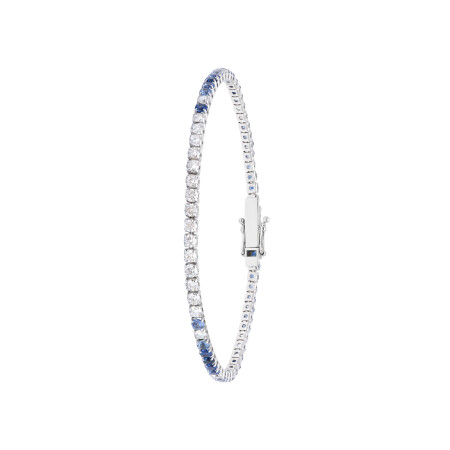 Bracelet Idylle en or rose, saphirs et diamants