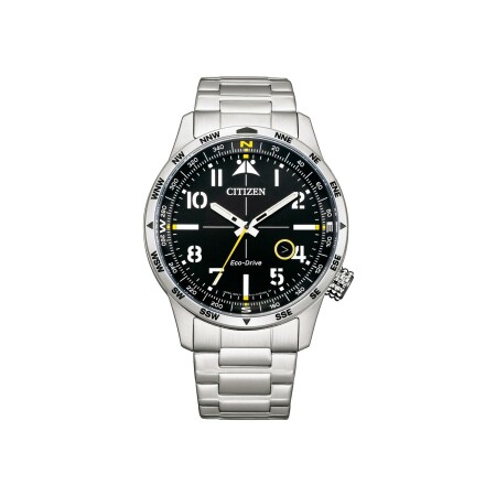 Montre Citizen Eco-Drive Pilot 3 hands BM7550-87E