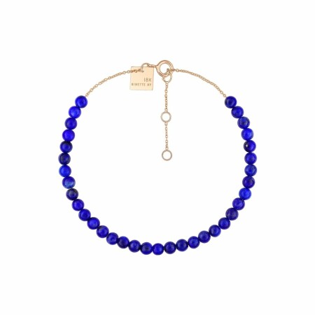 Ginette NY MARIA MINI bracelet, rose gold, lapis lazulis