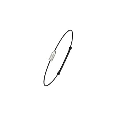 Bracelet Akillis Mini Bang Bang en or blanc et diamants
