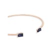 Bracelet rigide Ginette NY Midnight en or rose et blue sand stone