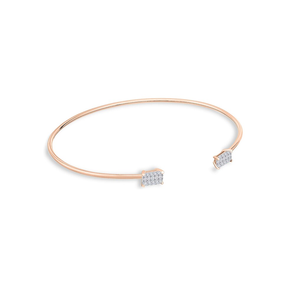 Bracelet Ginette NY Midnight en or rose et diamants