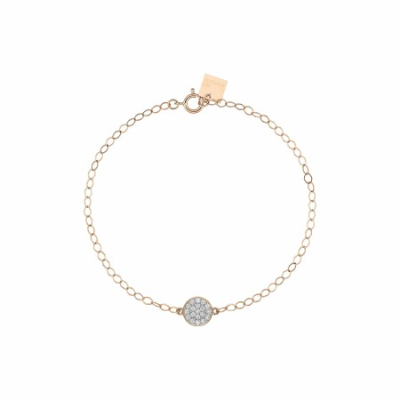 Bracelet GINETTE NY MINI EVER en or rose et diamant