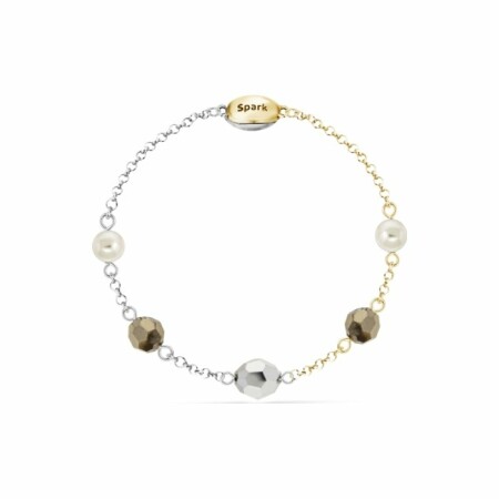 Bracelet Spark Mix & Match en plaqué or sur argent et cristaux