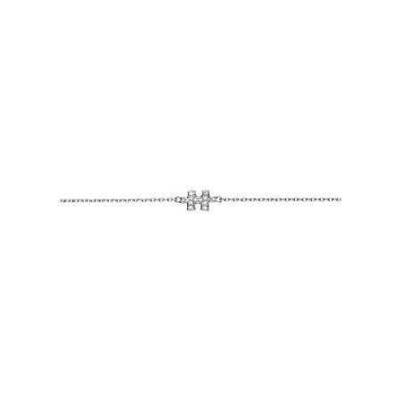 Bracelet Akillis Mini Puzzle en or blanc et diamants