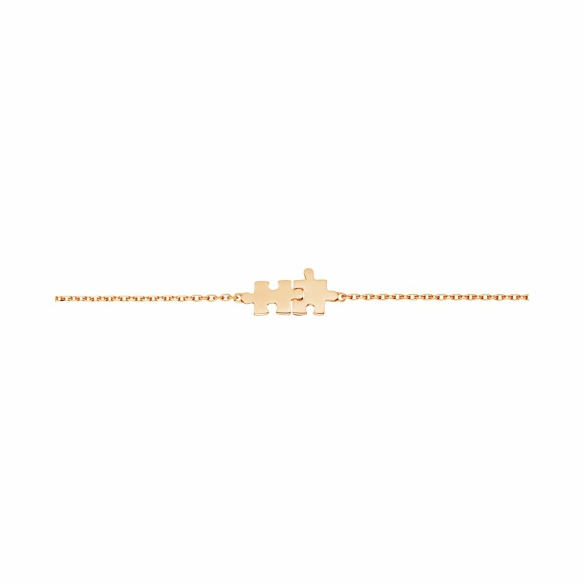 Akillis Mini Puzzle duo chain bracelet, rose gold