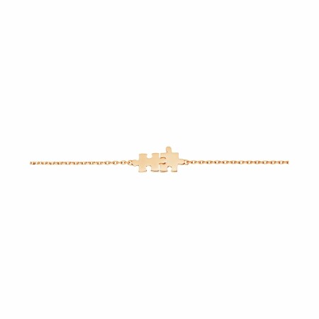 Akillis Mini Puzzle duo chain bracelet, rose gold