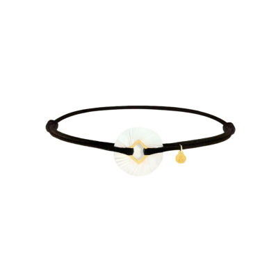 Bracelet min&ral Joaillerie Coins en or jaune et nacre