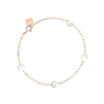 Bracelet Ginette NY EVER en or rose et nacre