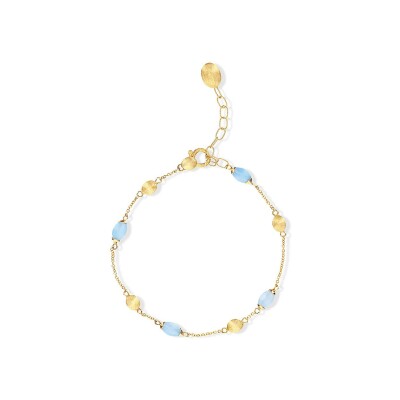 Bracelet Nanis Dancing Azure en or jaune et aigue-marine
