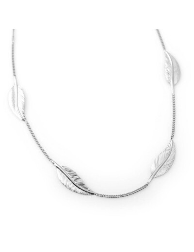 Collier Maison Ballet by Scarlett plumes en or jaune 9 carats et or blanc 9 carats