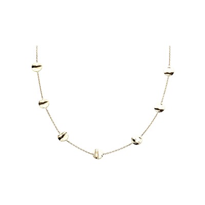 Collier Maison Ballet by Scarlett ronds froissés en or jaune 9 carats
