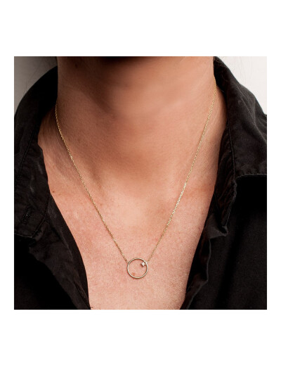 Collier Maison Ballet by Scarlett en or jaune et diamant de synthèse
