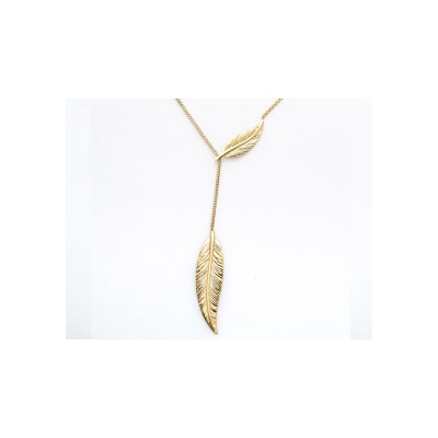 Collier Maison Ballet by Scarlett plumes en or jaune 9 carats