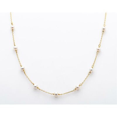 Collier Maison Ballet by Scarlett en or jaune 9 carats et perle