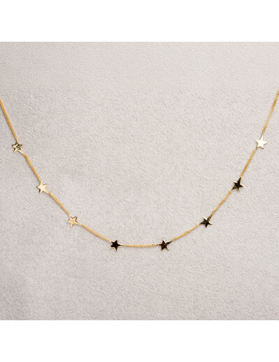 Collier Maison Ballet by Scarlett étoiles en or jaune 9 carats