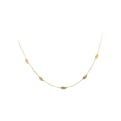 Collier Maison Ballet by Scarlett plumes en or jaune 9 carats et perle de culture d'eau douce
