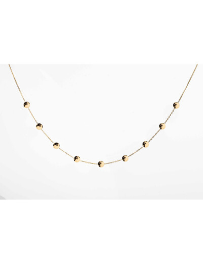 Collier Maison Ballet by Scarlett ronds froissés en or jaune