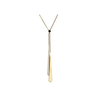 Collier Maison Ballet by Scarlett cravate losange en or blanc et or jaune
