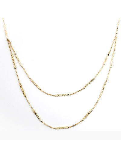 Collier Maison Ballet by Scarlett grunge en or jaune 9 carats