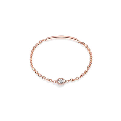 Solitaire Burato Solitaire en or rose et diamant