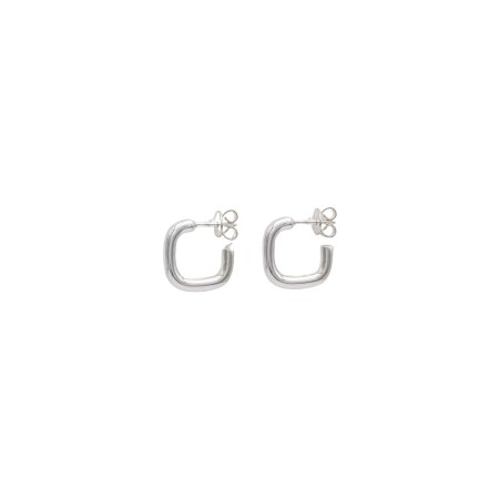 Boucles d'oreilles carrées en argent