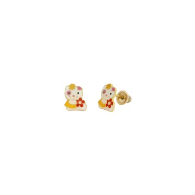 Boucles d'oreilles en or jaune