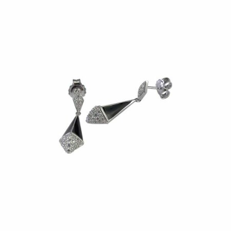 Boucles d'oreilles Una Storia en argent