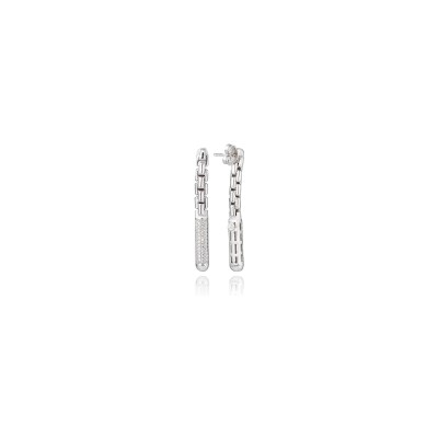 Boucles d'oreilles Una Storia Versailles en argent et oxydes de zirconium