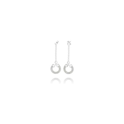Boucles d'oreilles Una Storia La Provence en argent rhodié