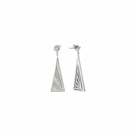 Boucles d'oreilles pendantes Una Storia en argent