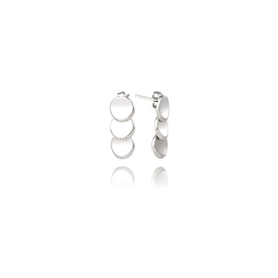 Boucles d'oreilles Una Storia Vittoria en argent et oxydes de zirconium