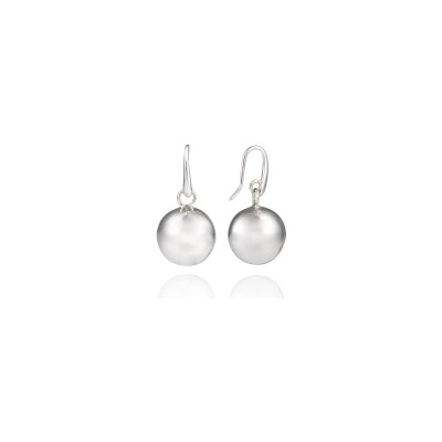Boucles d'oreilles Una Storia Rotterdam en argent rhodié