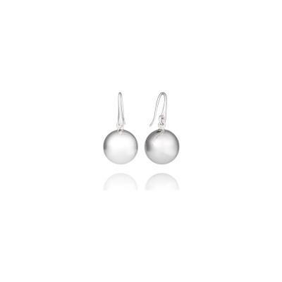 Boucles d'oreilles Una Storia Rotterdam en argent rhodié