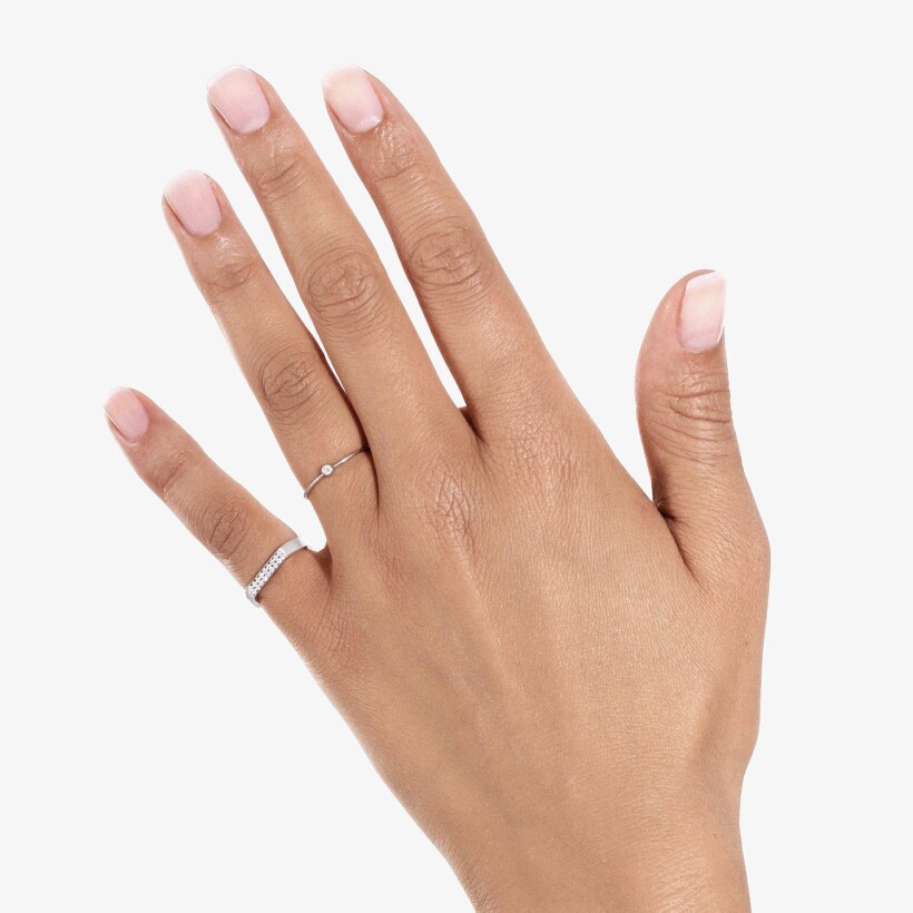 Bague Vanrycke One en or blanc et 1 diamant