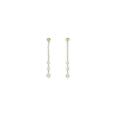 Boucles d'oreilles Orus Bijoux en argent doré et perle d'eau douce