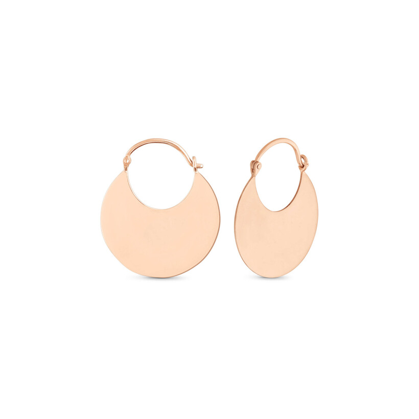 GINETTE NY DONUT hoops, rose gold