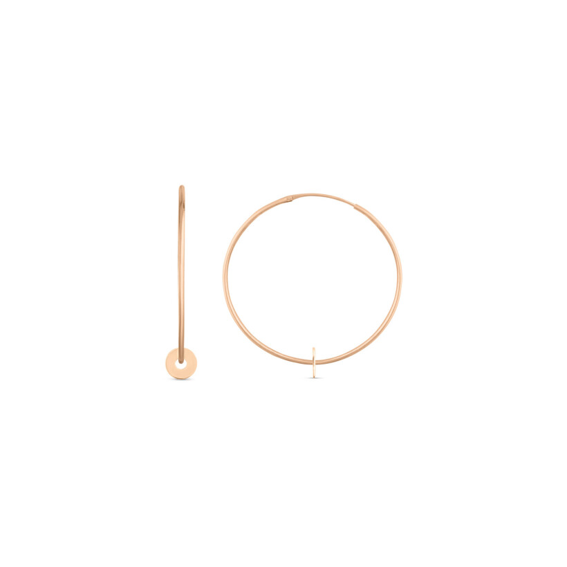 GINETTE NY DONUT circle hoops, rose gold