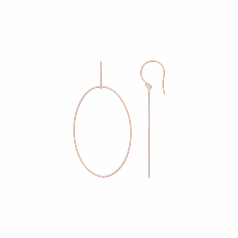 GINETTE NY ELLIPSES & SEQUINS earrings, rose gold
