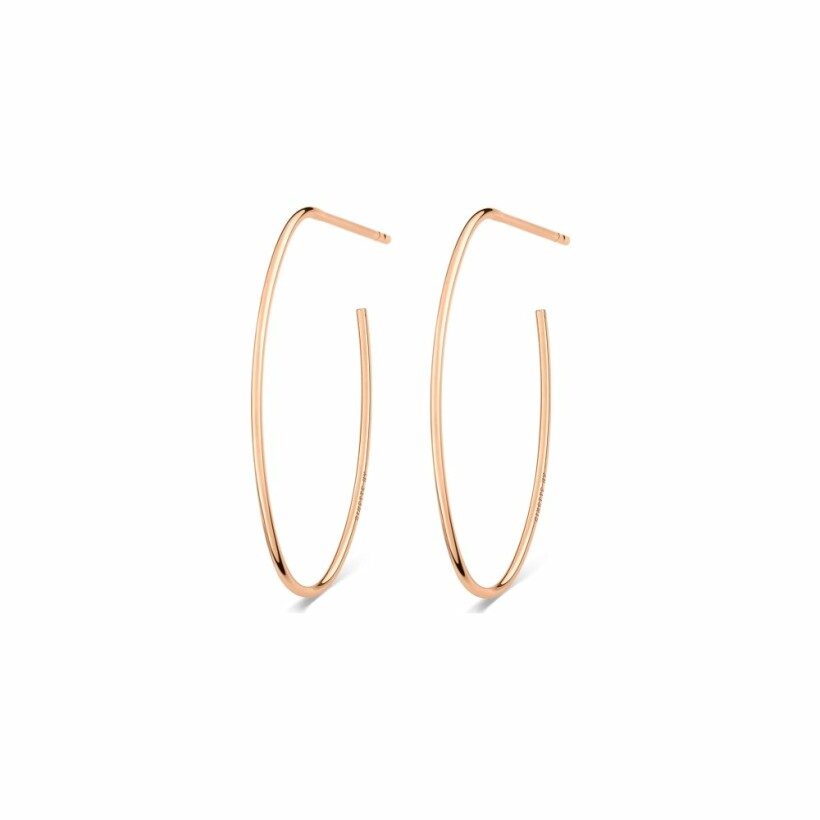 Ginette NY ELLIPSES & SEQUINS drop earrings, rose gold