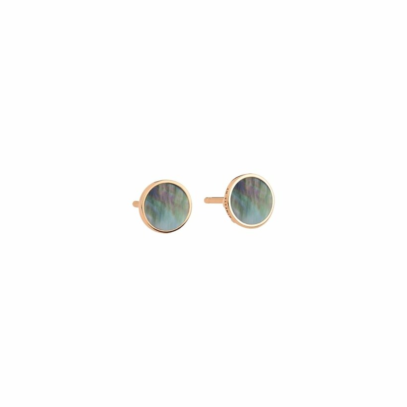 GINETTE NY EVER earrings, rose gold and mother-of-pearl