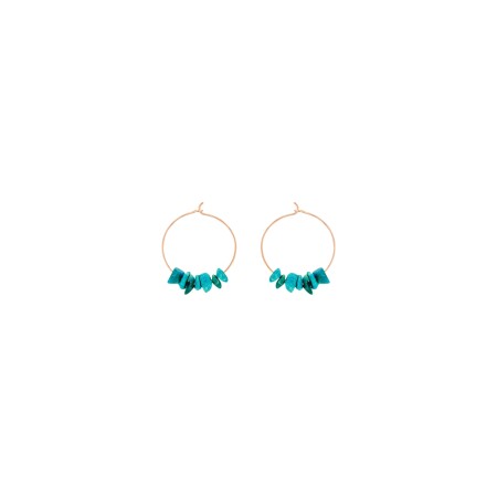 GINETTE NY JALA drop earrings, rose gold and chrysocolla