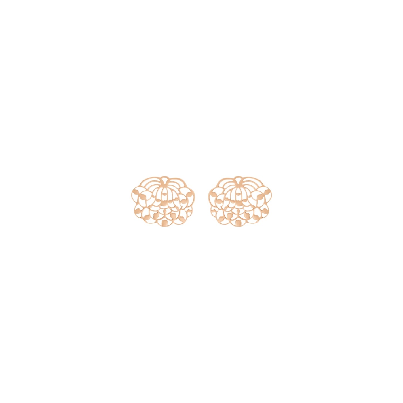 Boucles d'oreilles GINETTE NY LOTUS en or rose