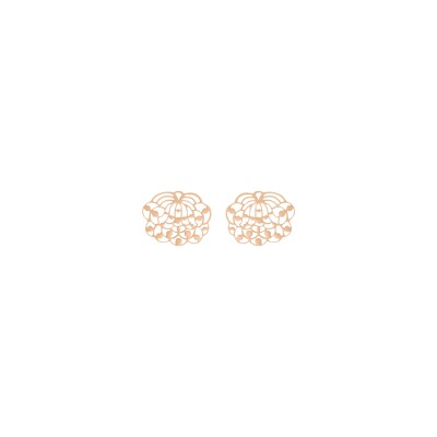 Boucles d'oreilles GINETTE NY LOTUS en or rose