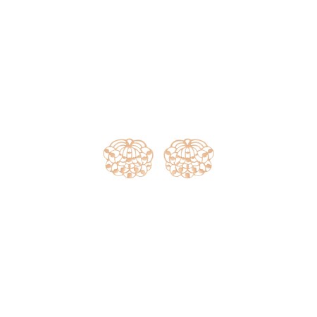 GINETTE NY LOTUS earrings, rose gold