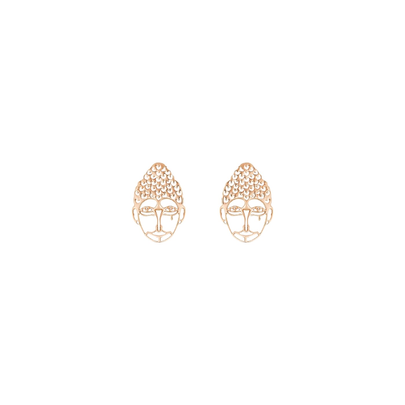 Boucles d'oreilles GINETTE NY BUDDHA en or rose