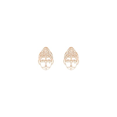 Boucles d'oreilles GINETTE NY BUDDHA en or rose