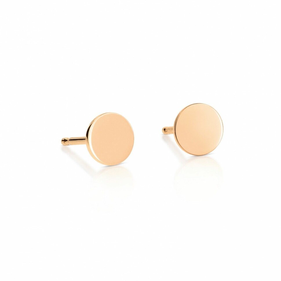 Boucles d'oreilles GINETTE NY MINI EVER en or rose  