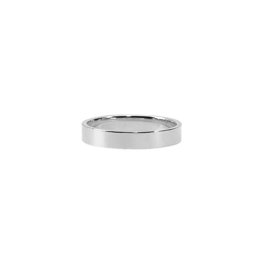 Ferret Ruba,n 3.5mm wedding band in palladium-coated white gold