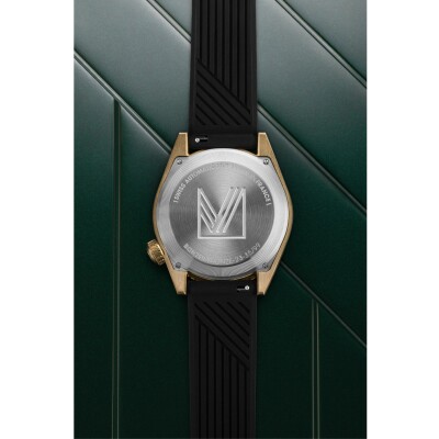 Montre March LA.B Bonzer Automatique- Bronze - Silicone Noir